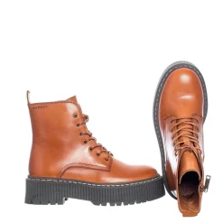 Alina Laced boots — Cognac