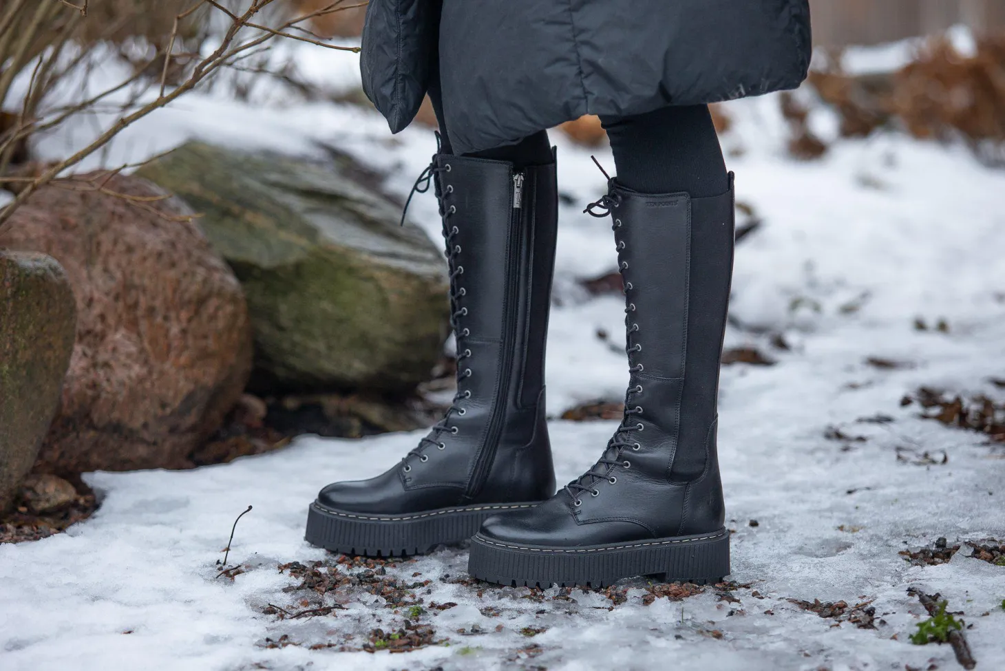 Alina Tall shaft boots — Black
