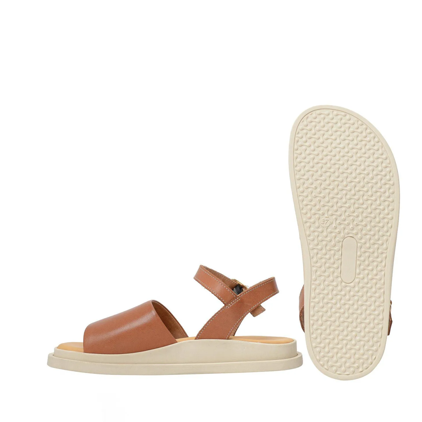 Alma Sandals — Cognac