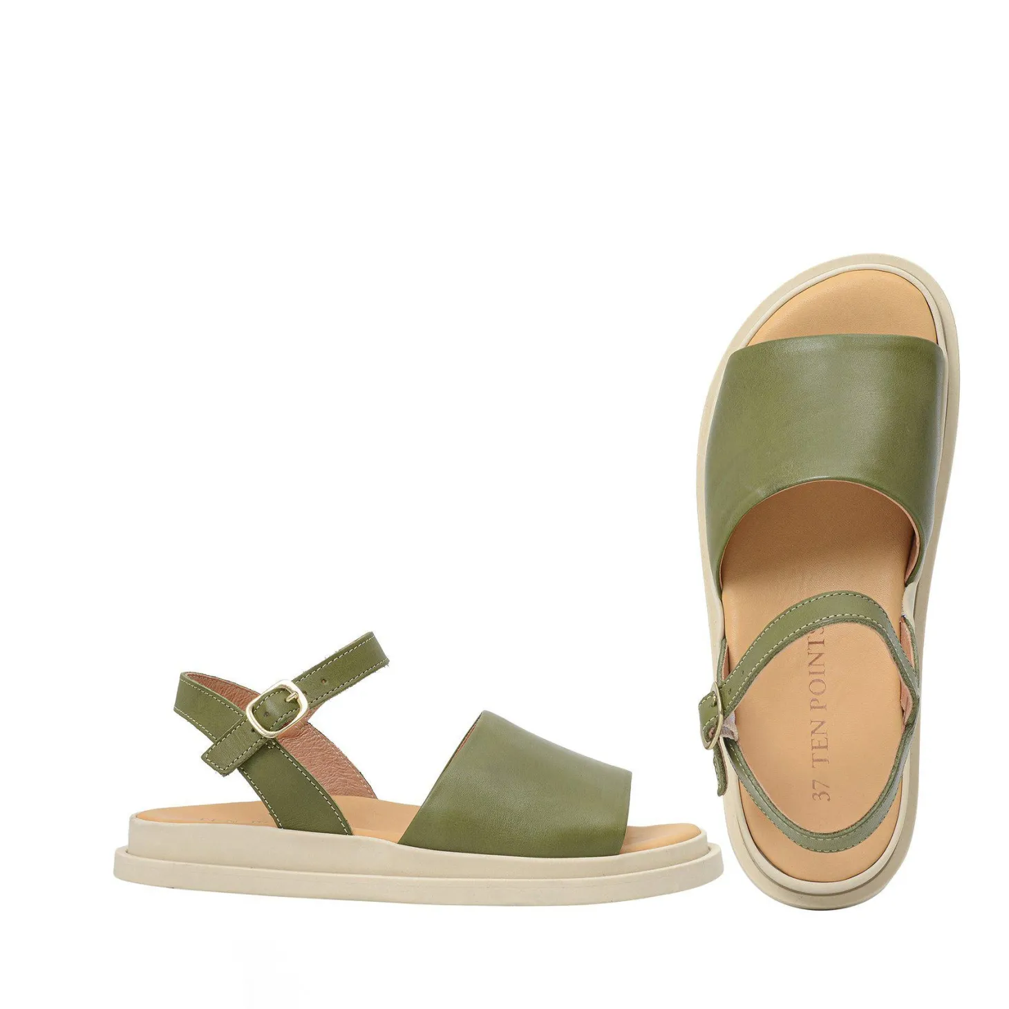 Alma Sandals — Khaki