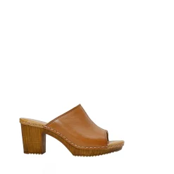 Amelia Clogs — Cognac