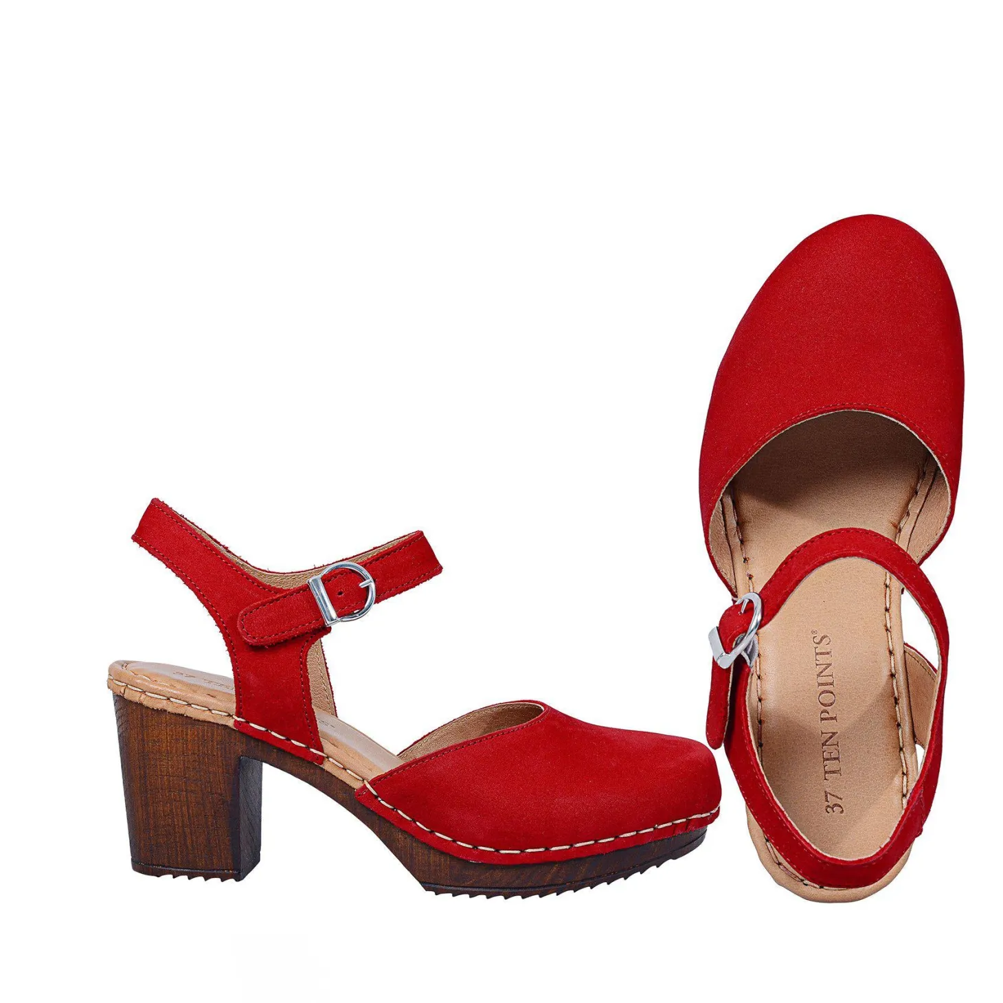 Amelia Clogs — Red