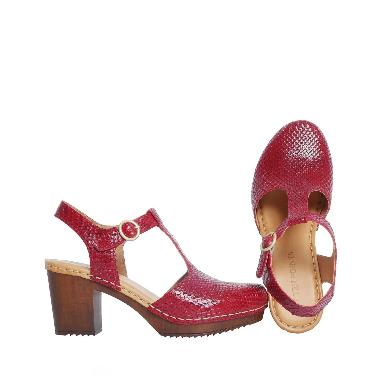 Amelia Clogs — Red