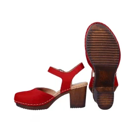 Amelia Clogs — Red