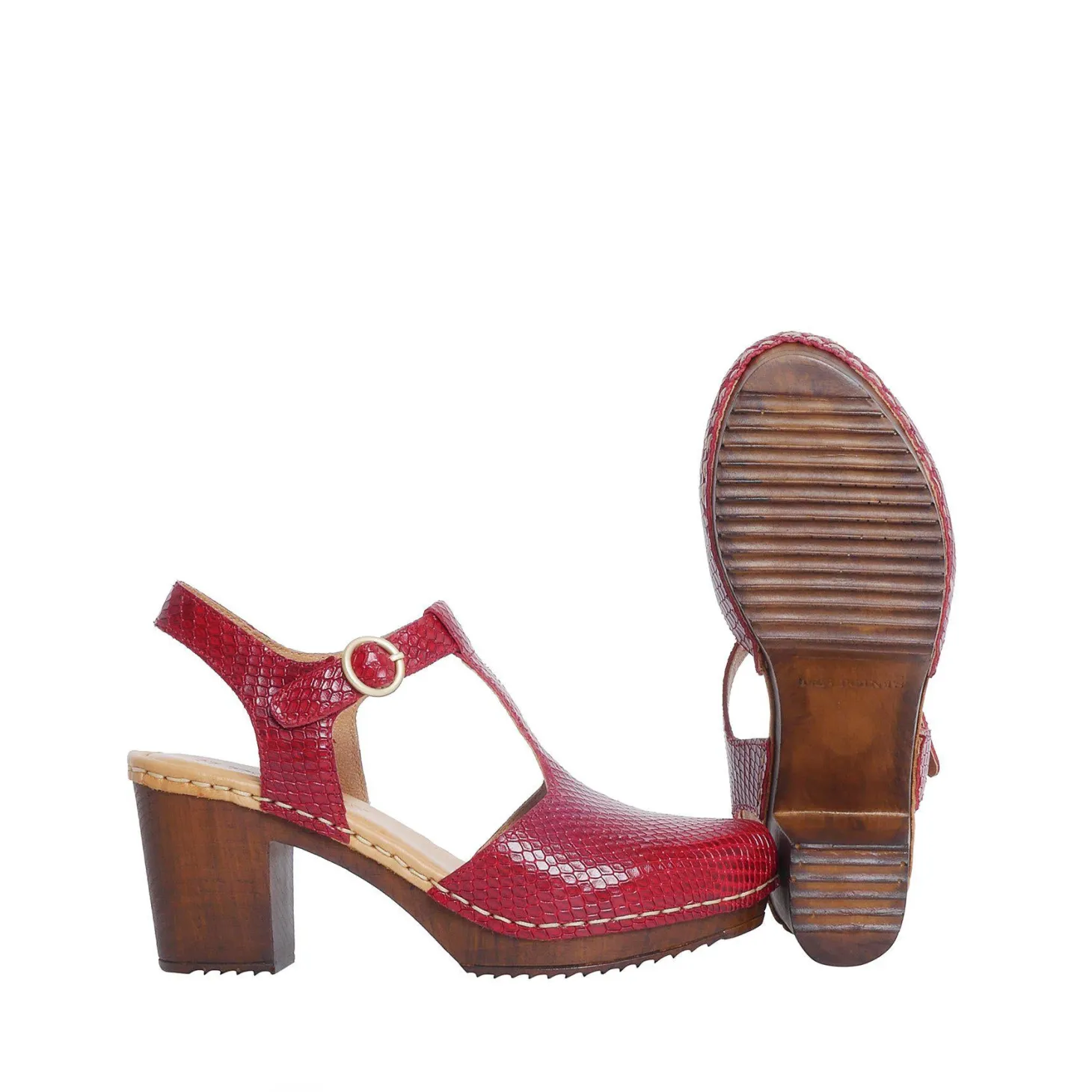 Amelia Clogs — Red