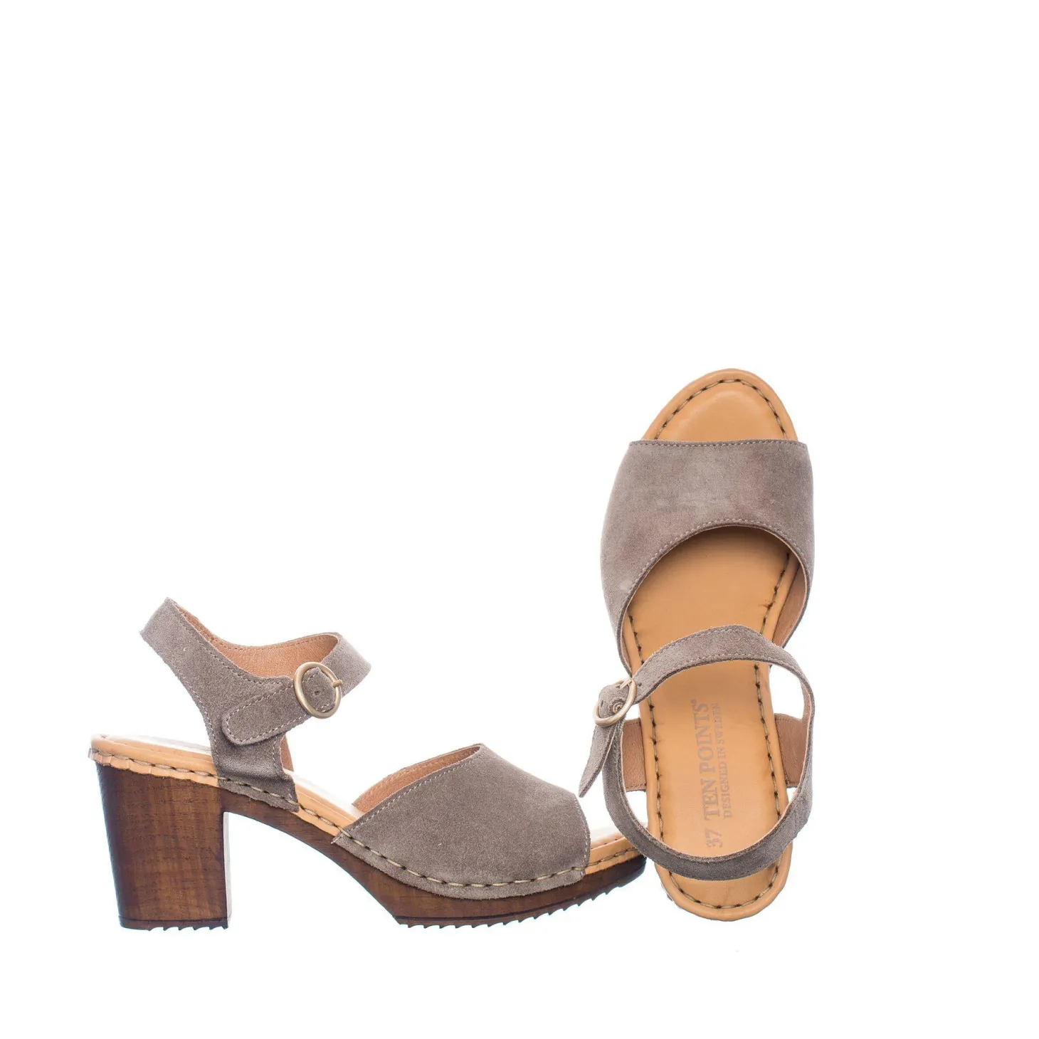 Amelia Clogs — Taupe