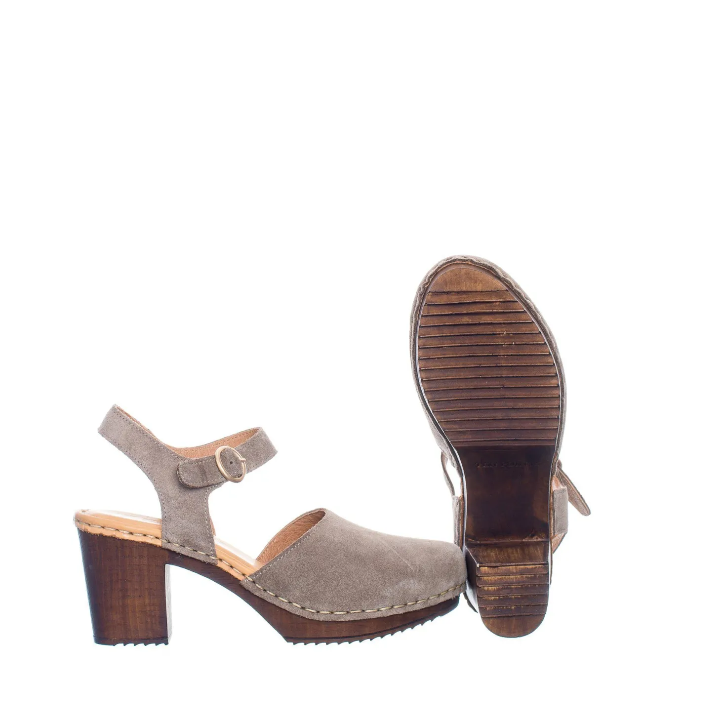 Amelia Clogs — Taupe