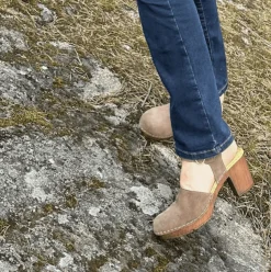 Amelia Clogs — Taupe