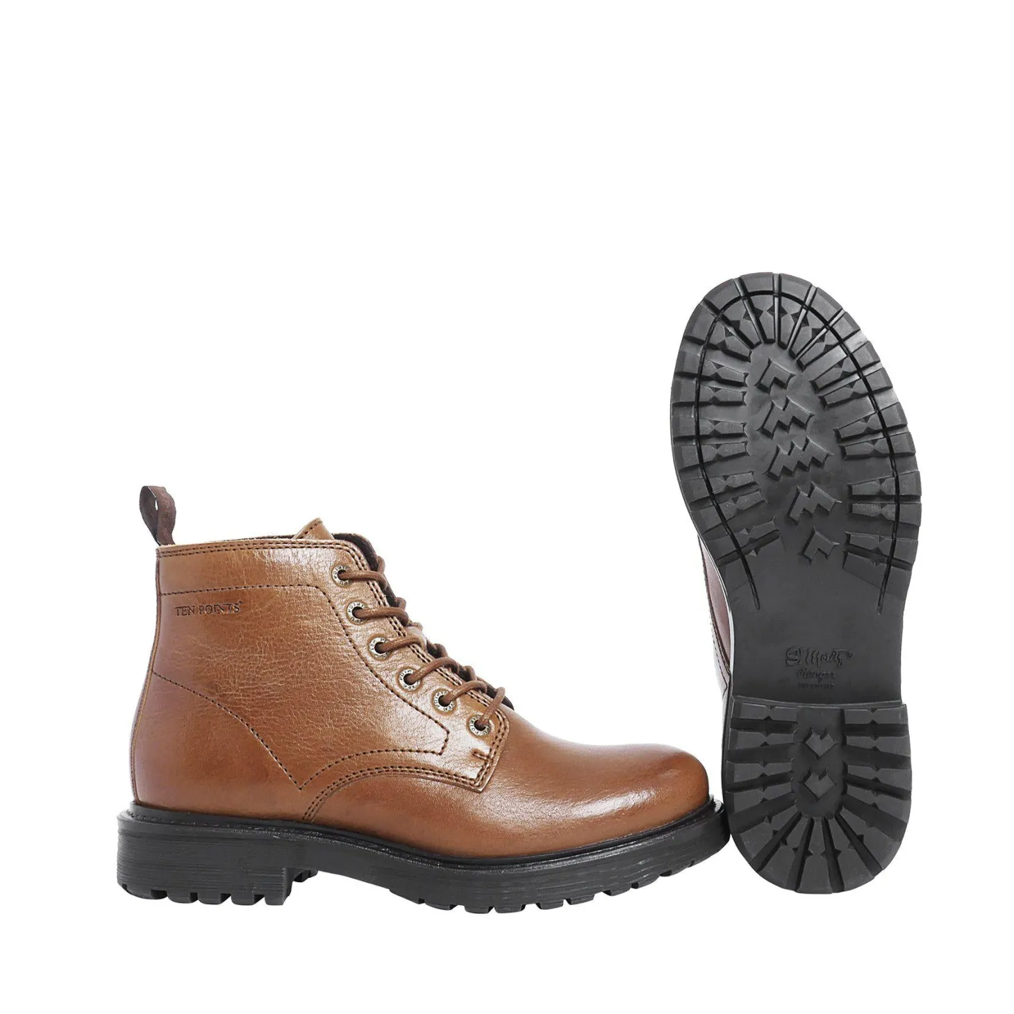 Berit Laced boots — Cognac
