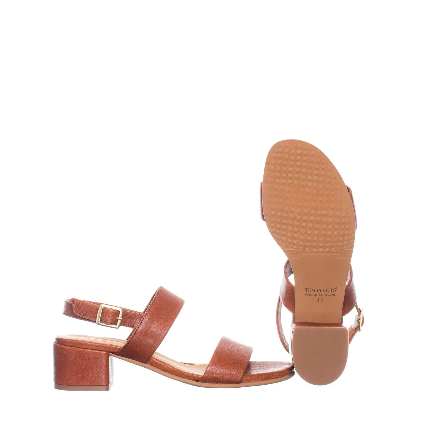 Bonnie Sandals — Cognac