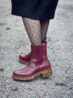 Cecilia Chelsea boots — Dark red