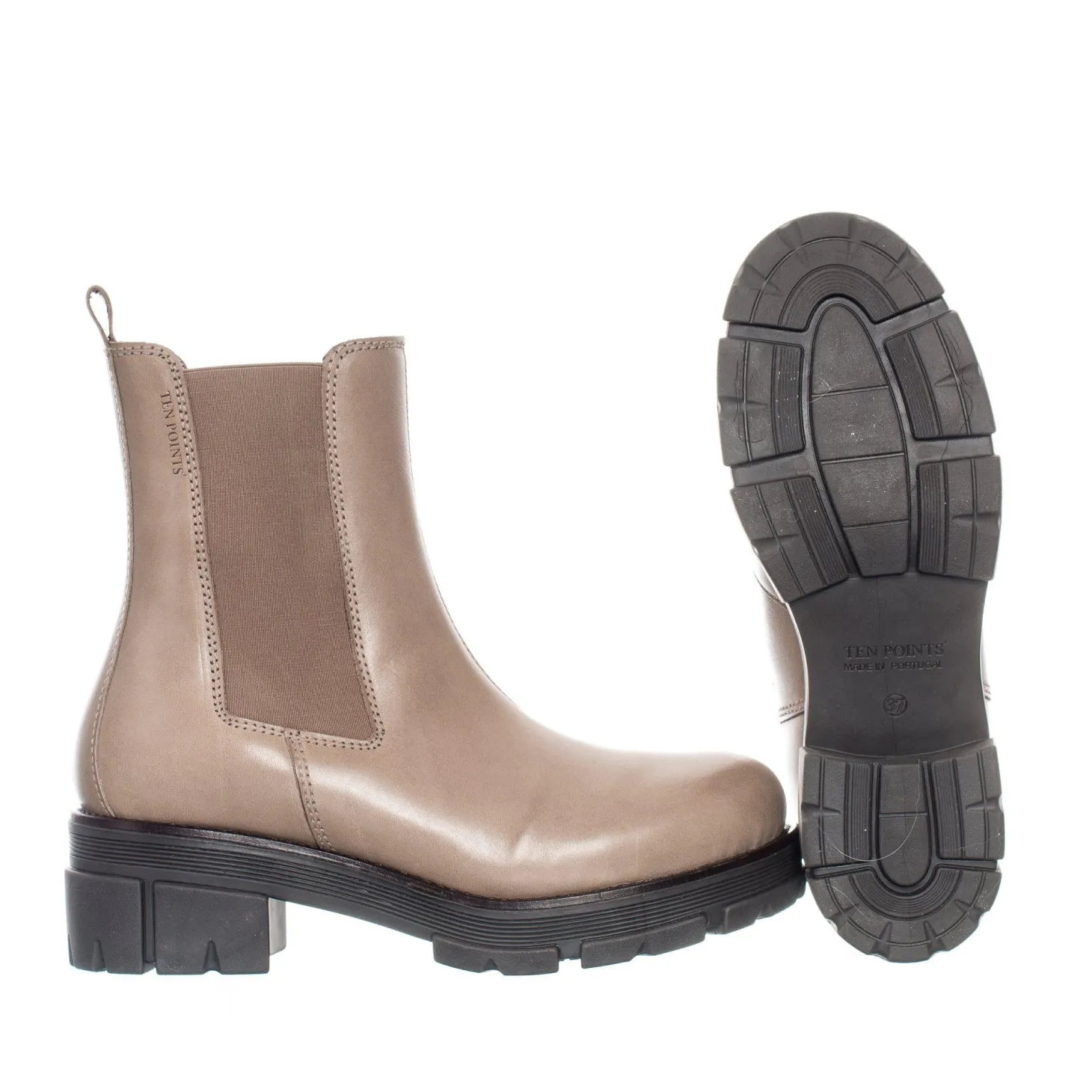 Cecilia Chelsea boots — Taupe