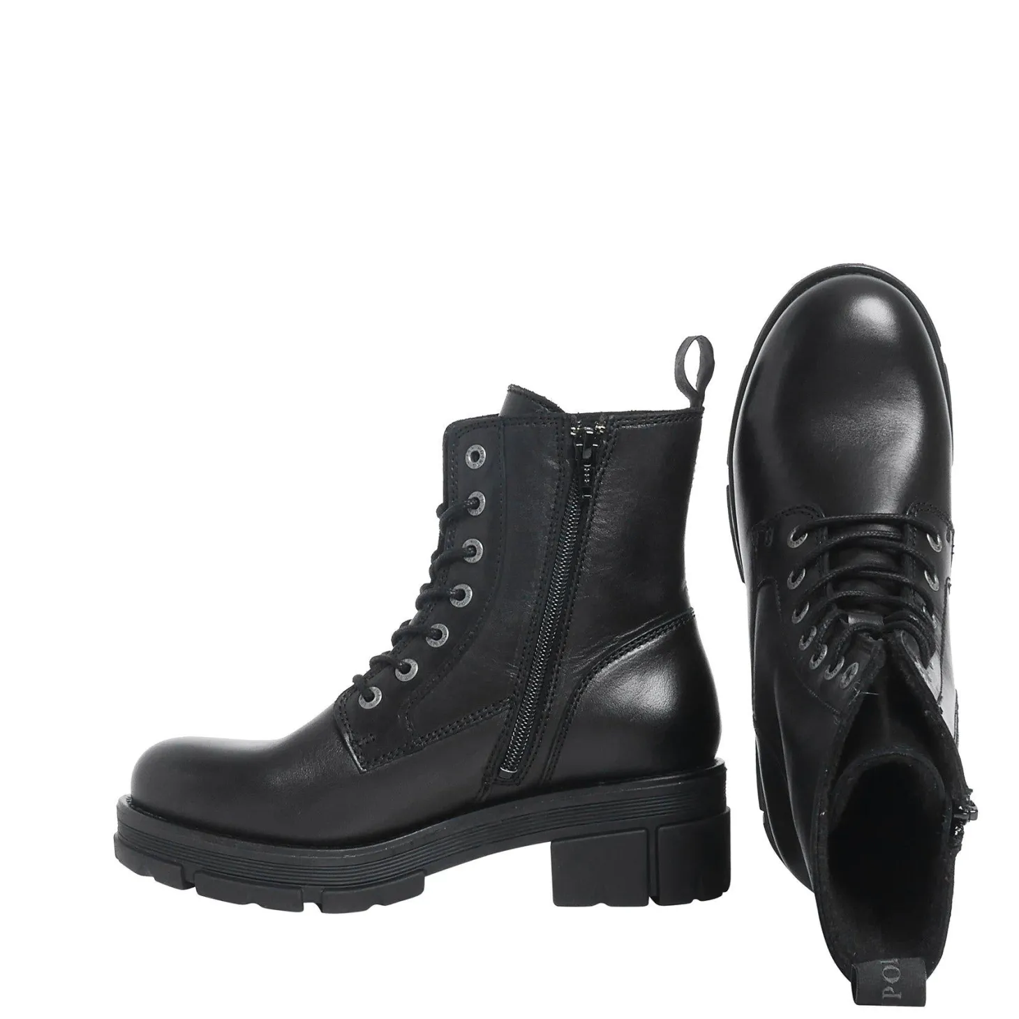 Cecilia Laced boots — Black
