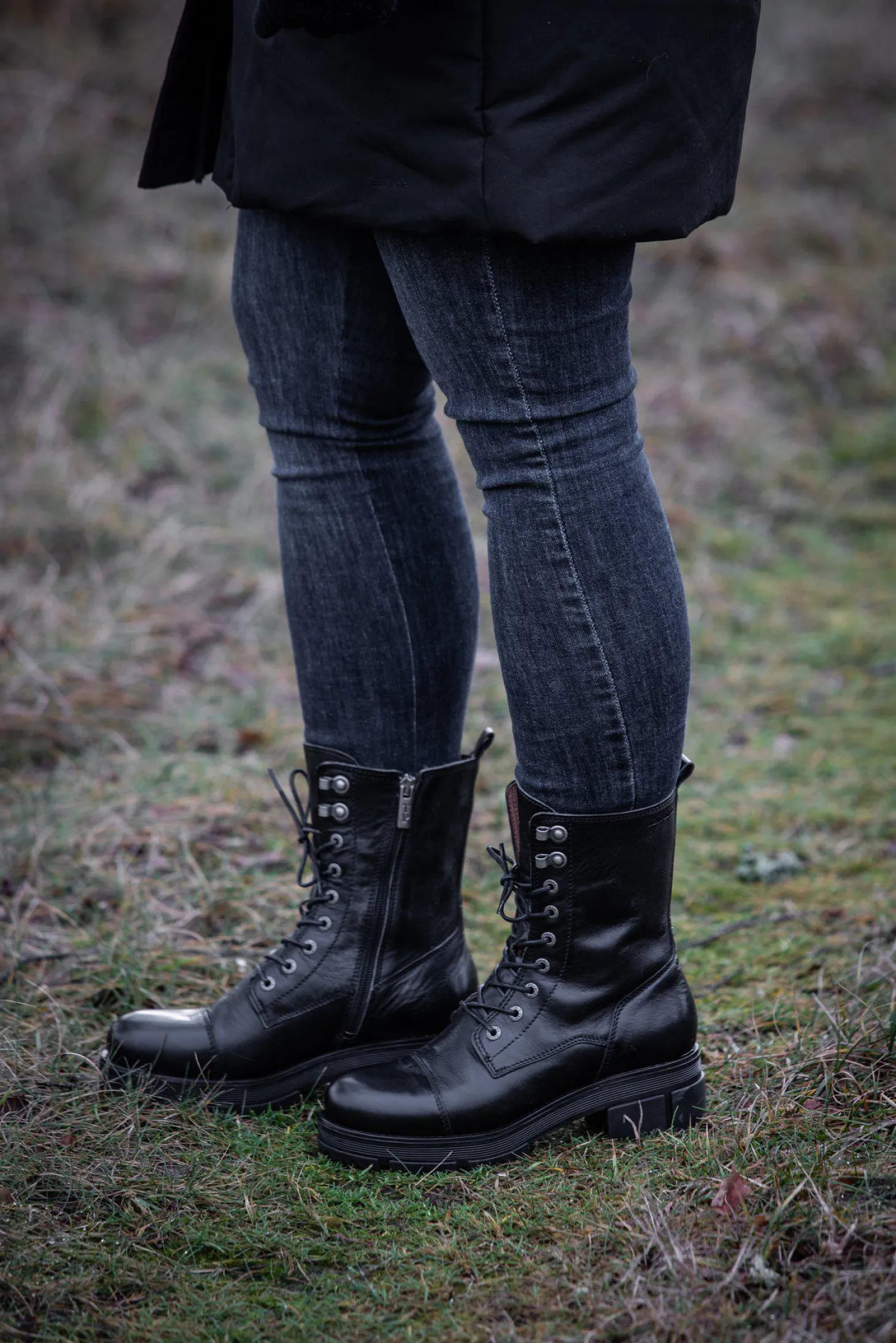 Cecilia Laced boots — Black