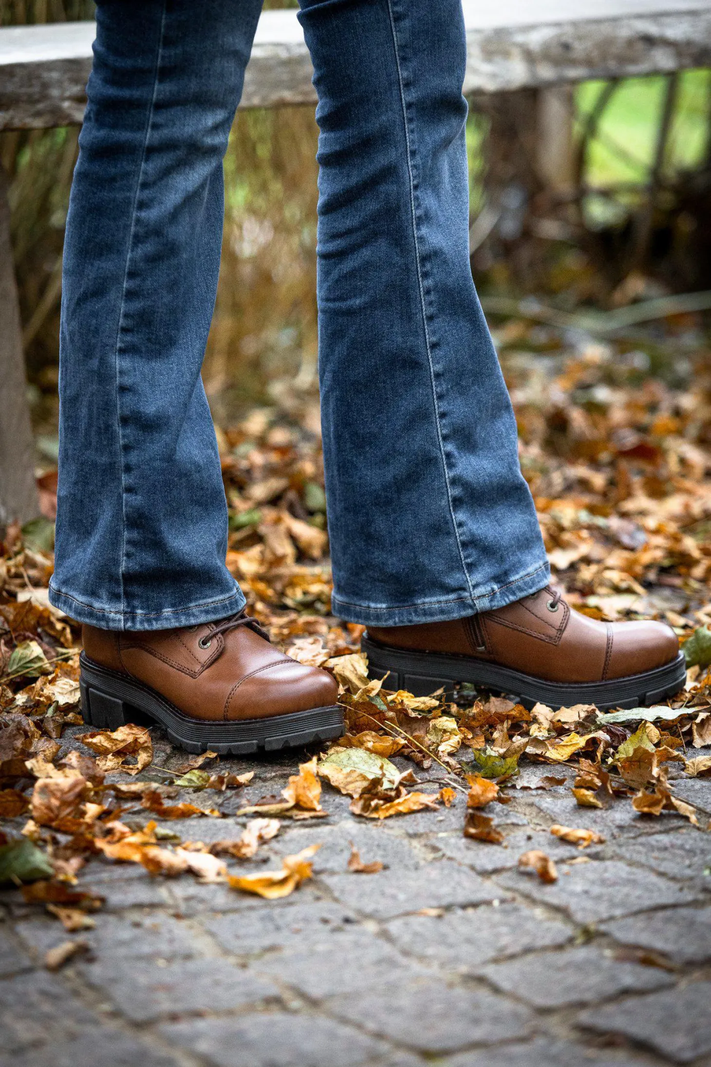 Cecilia Laced boots — Brown