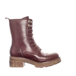 Cecilia Laced boots — Dark red