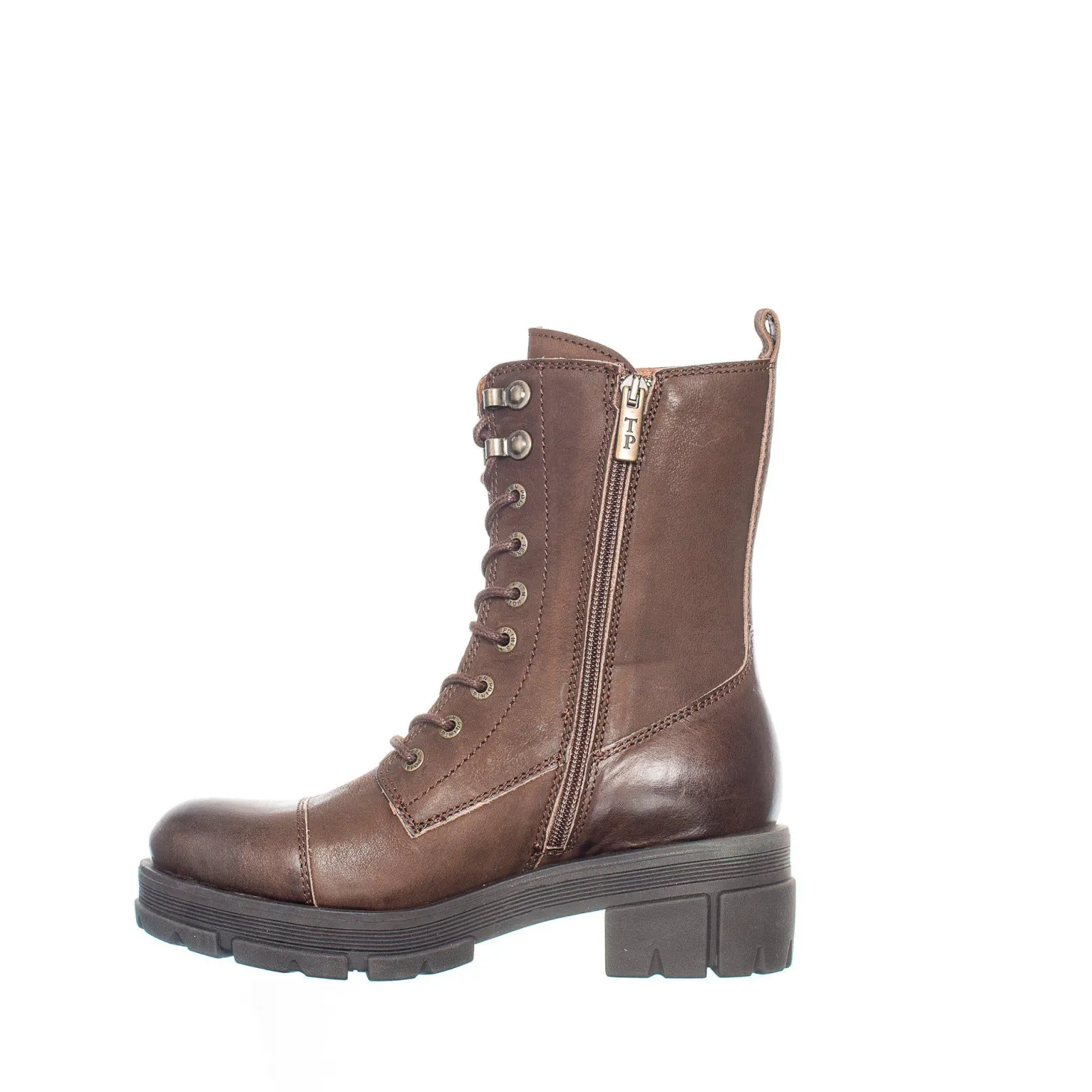 Cecilia Laced boots — Nutbrown