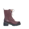 Cecilia Laced boots — Wine
