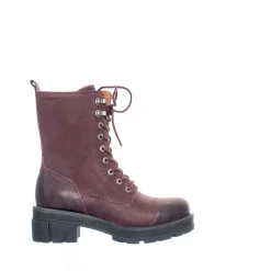 Cecilia Laced boots — Wine