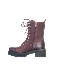 Cecilia Laced boots — Wine