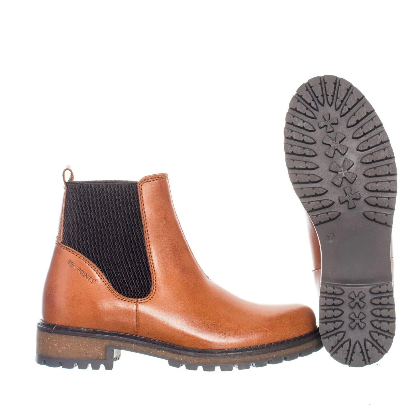 Isadora Chelsea boots — Cognac