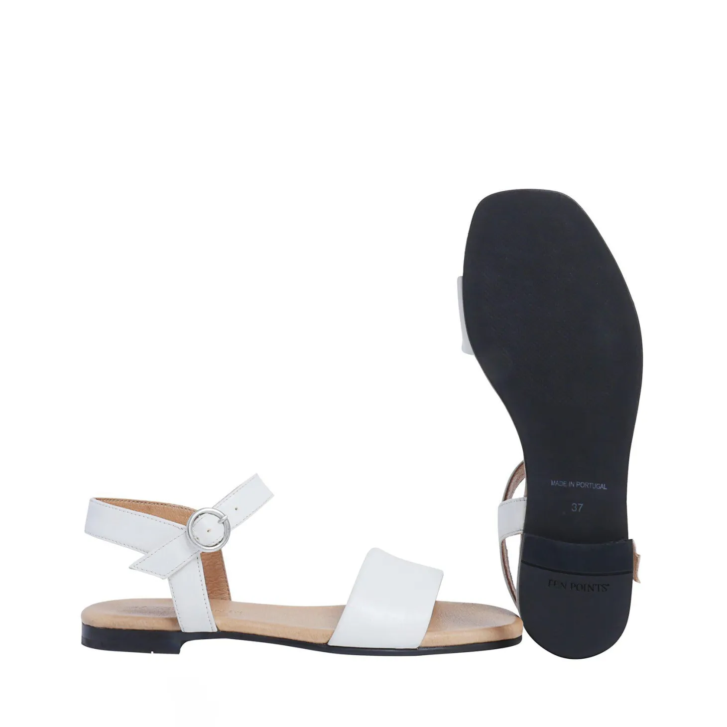 Madeleine Sandals — White