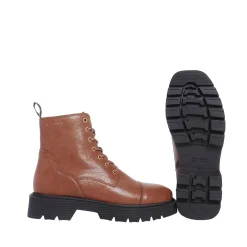Mimmi Laced boots — Cognac
