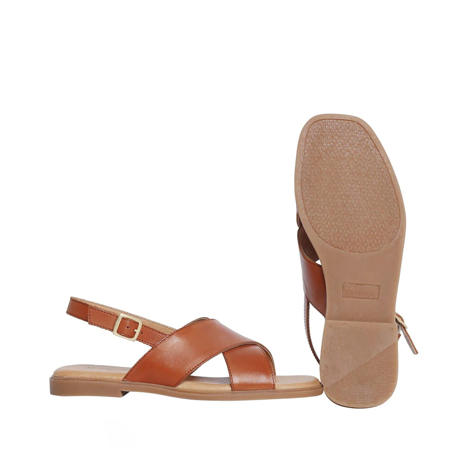 Olivia Sandals — Cognac