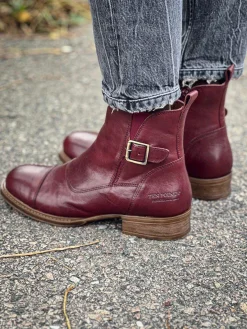Pandora Ankle boots — Dark red