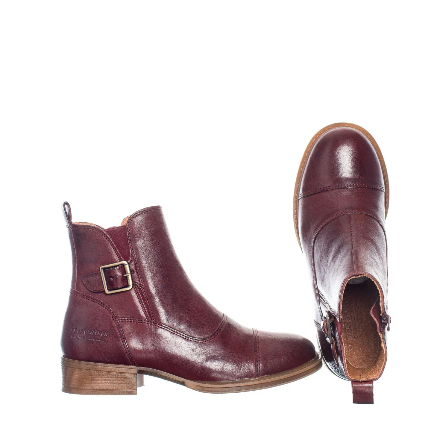 Pandora Ankle boots — Dark red