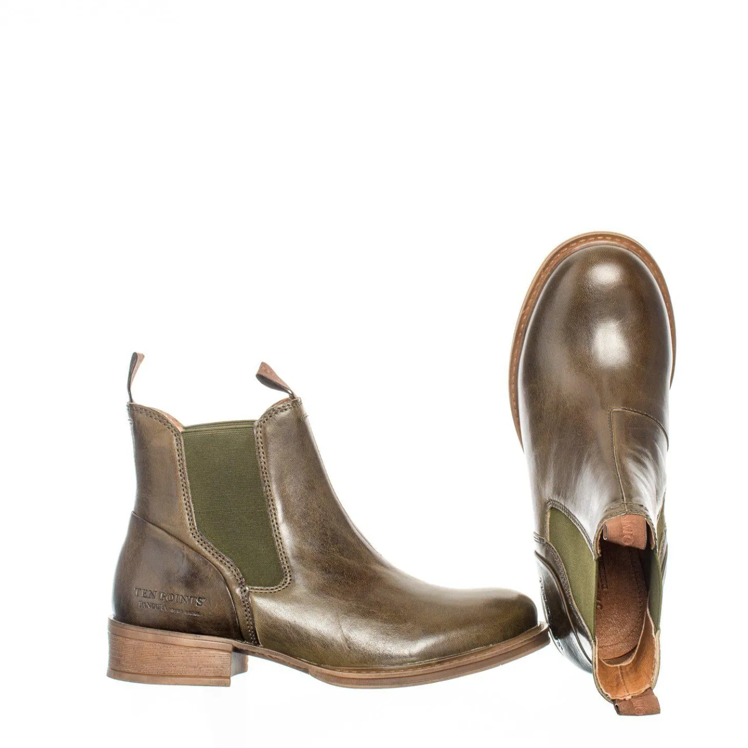 Pandora Chelsea boots — Deep green