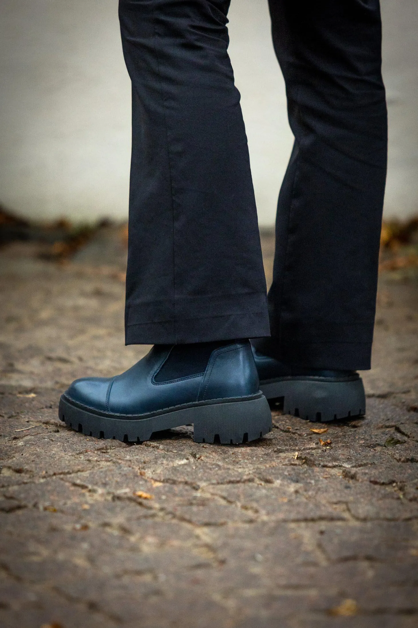 Pandora Chunky Chelsea boots — Blue