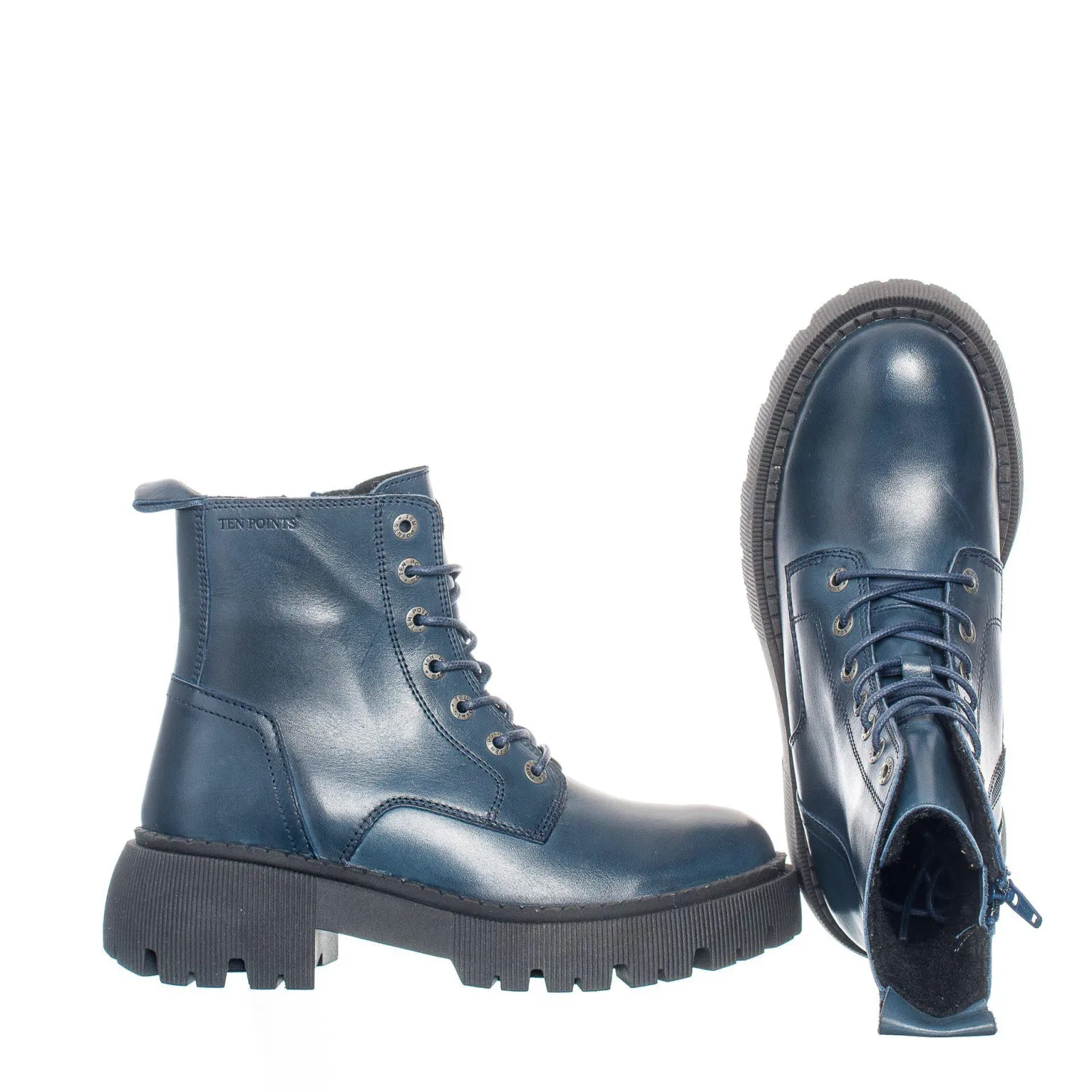 Pandora Chunky Laced boots — Blue