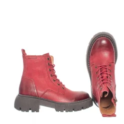 Pandora Chunky Laced boots — Sundried Tomato