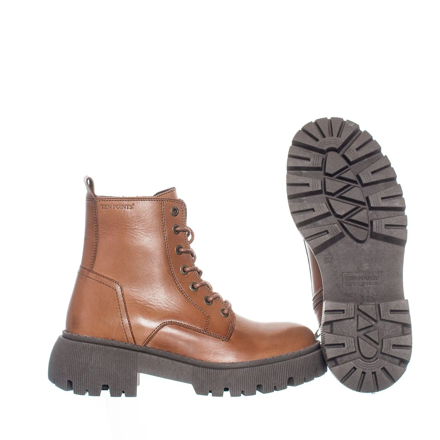 Pandora Chunky Laced boots — Brown