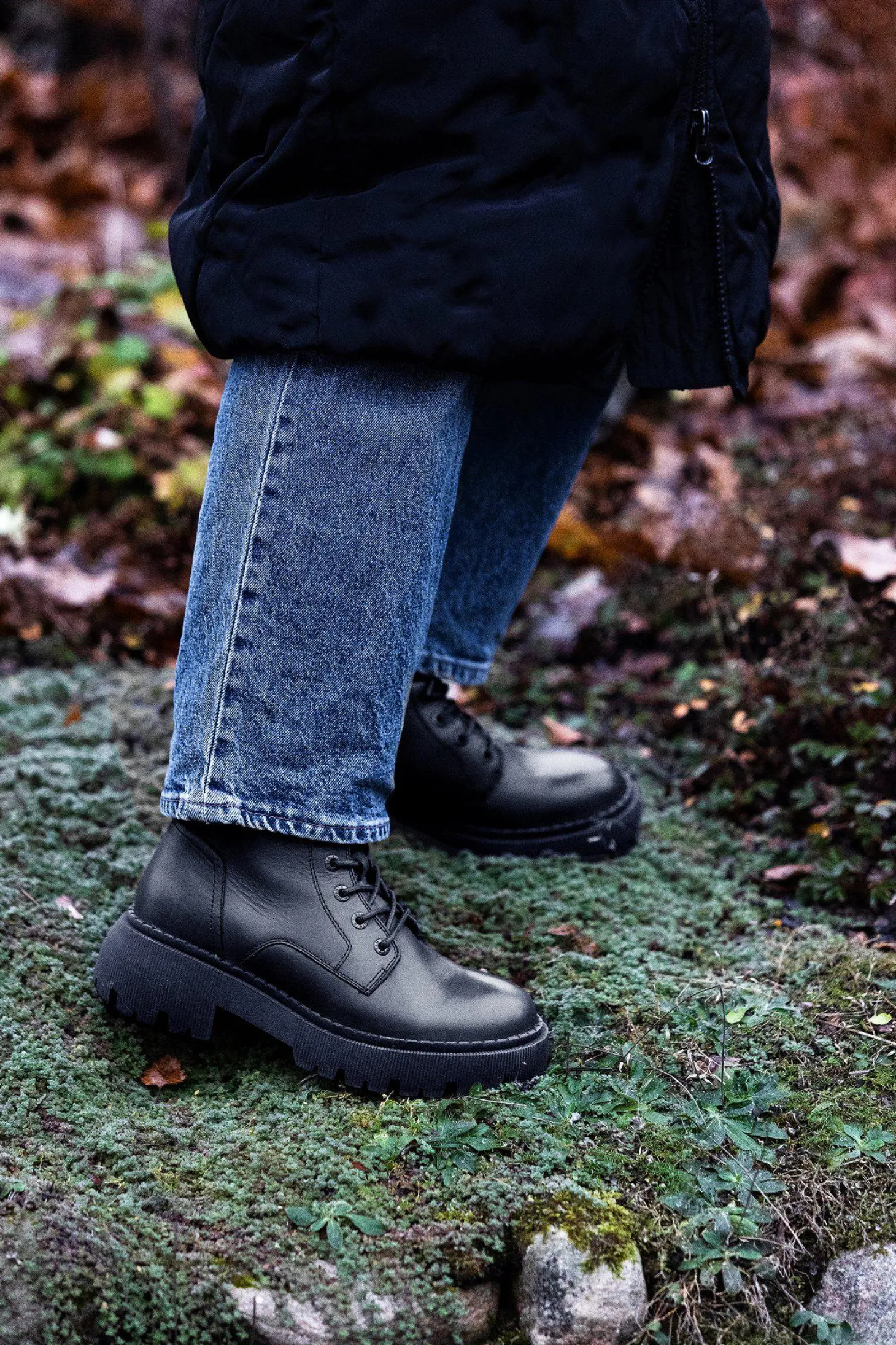 Pandora Chunky Laced boots — Black