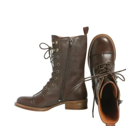Pandora Laced boots — Brown