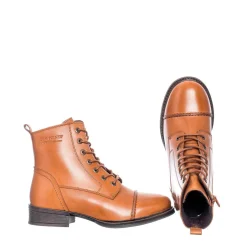 Pandora Laced boots — Cognac