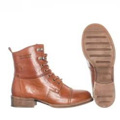 Pandora Laced boots — Cognac