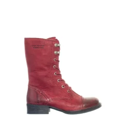 Pandora Laced boots — Dark red