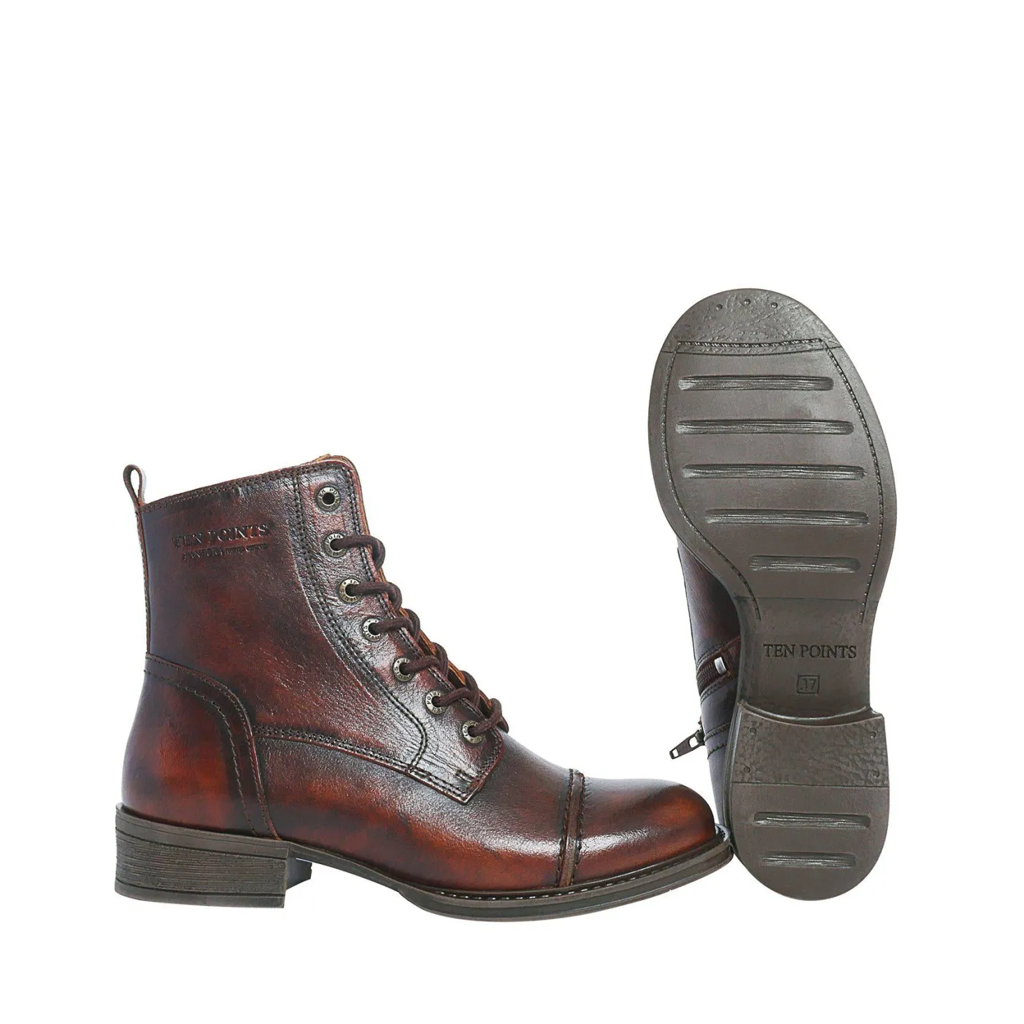 Pandora Laced boots — Rust