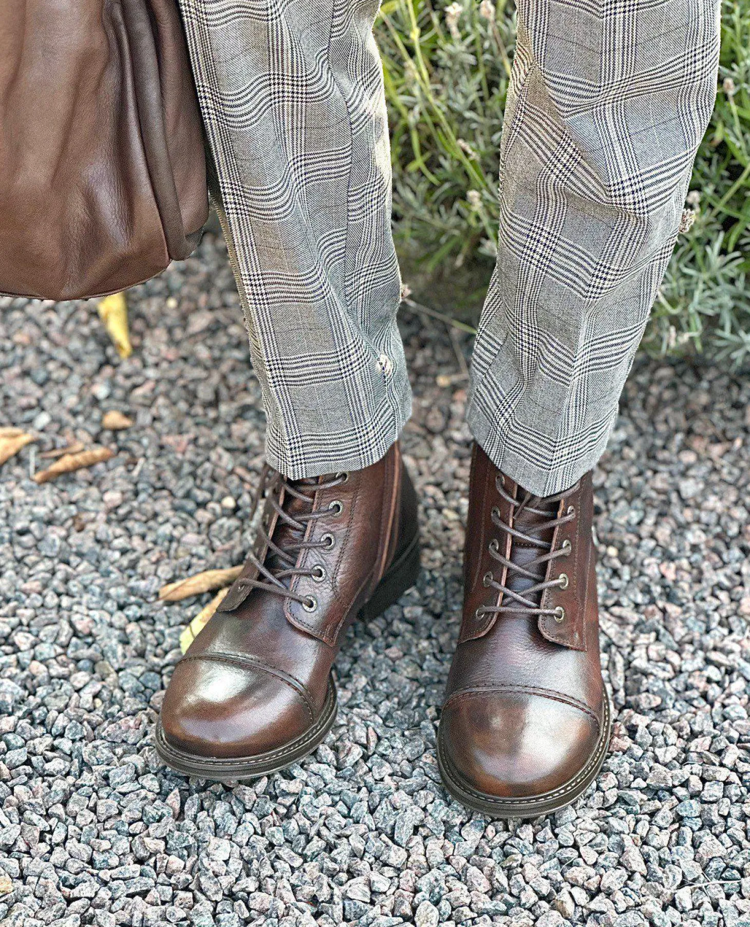 Pandora Laced boots — Rust