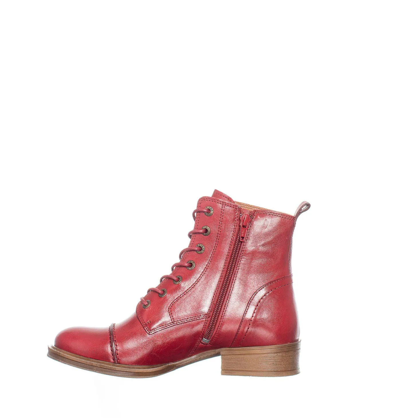 Pandora Laced boots — Sundried Tomato