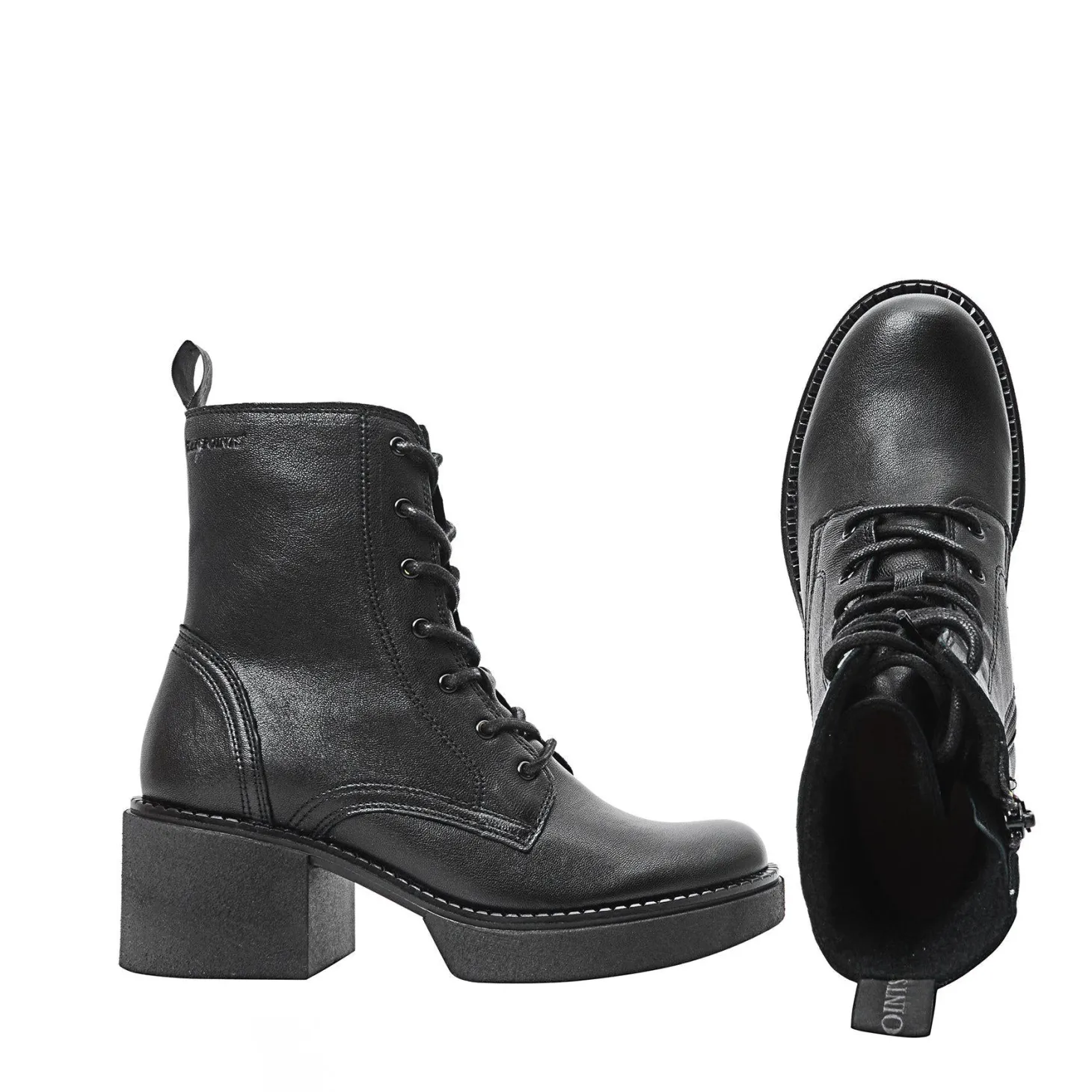 Selma Laced boots — Black