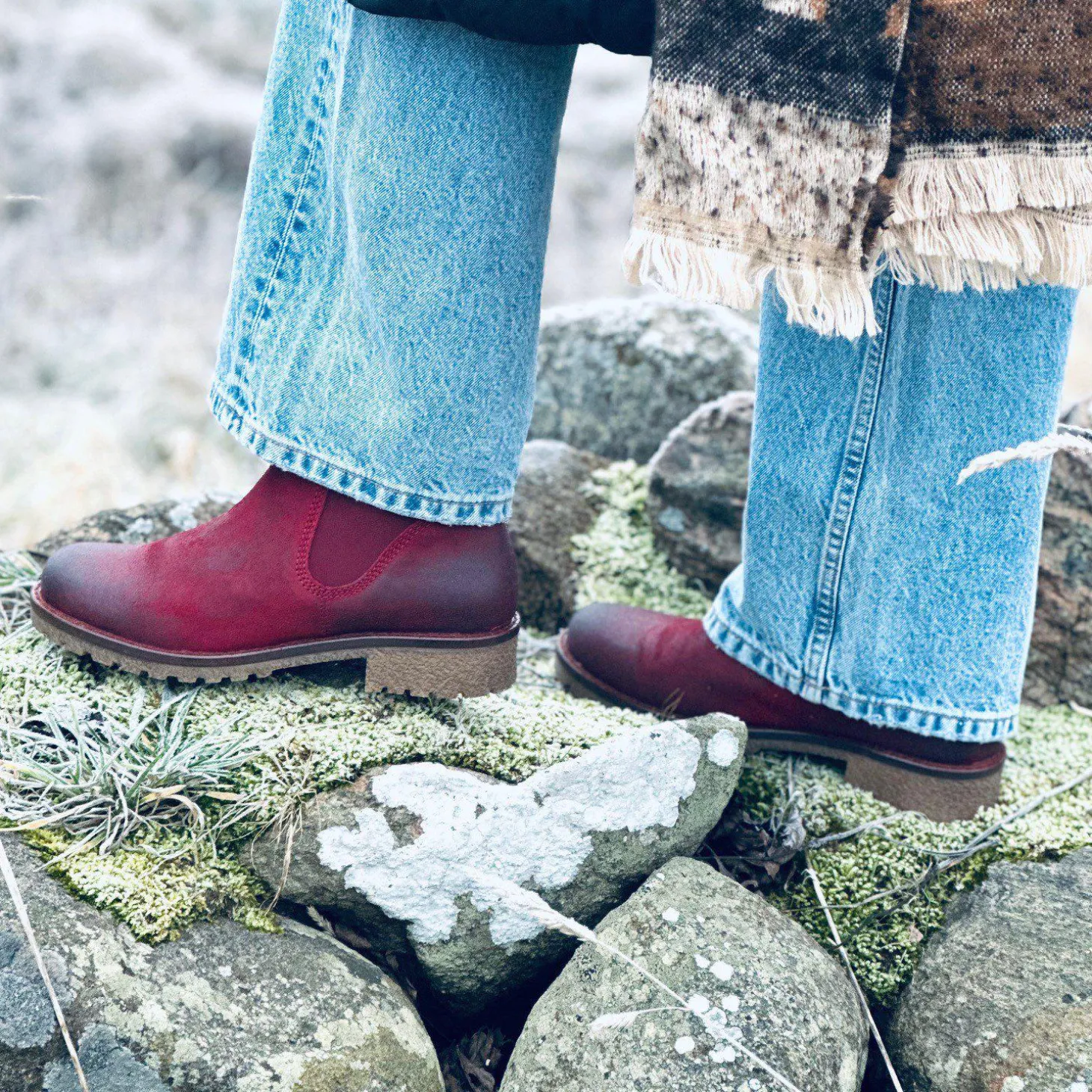 Viola Warm boots — Darkred